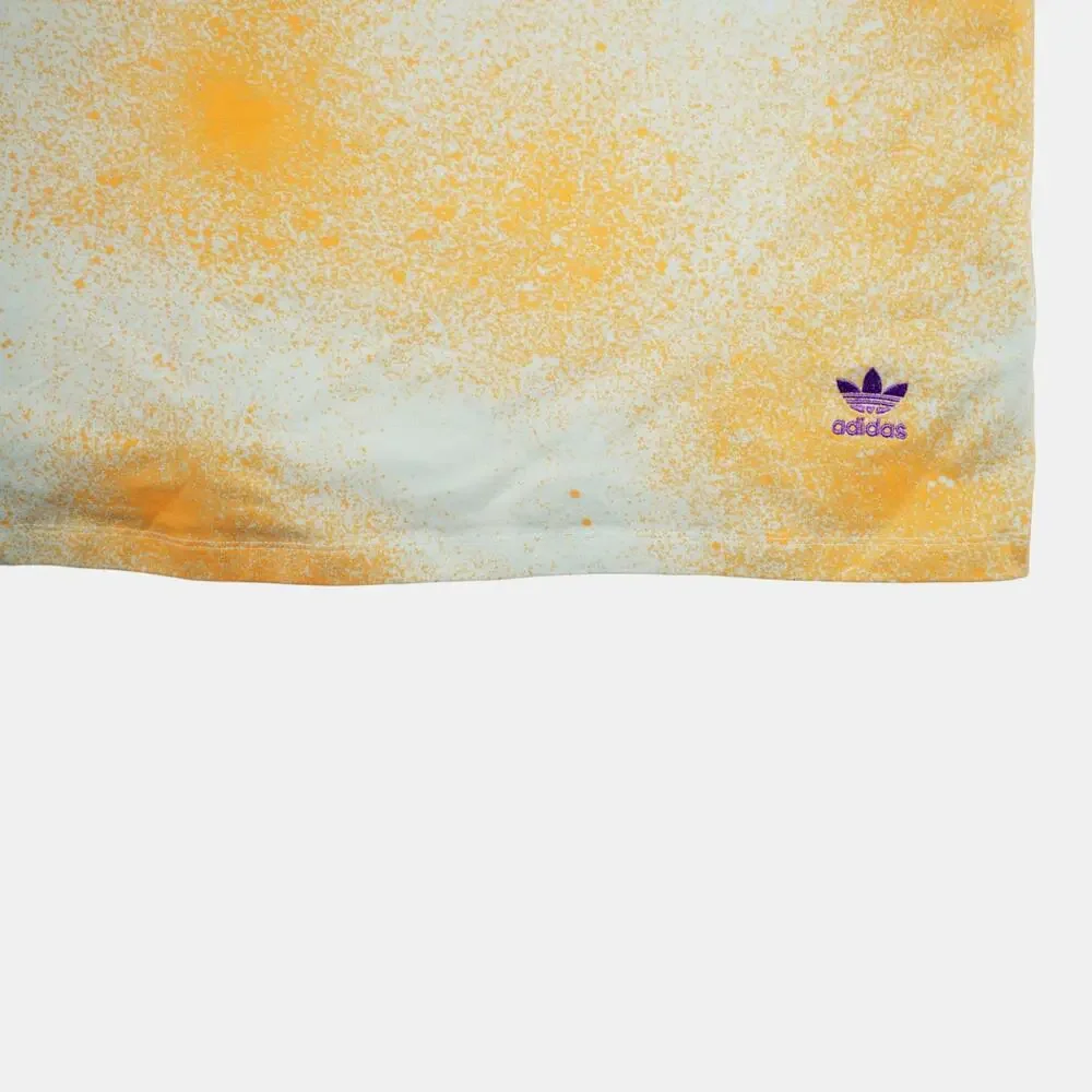 Adidas Originals Yellow White Tie Dye Racerback Tank Dress Women’s XL - Picture 5 of 8